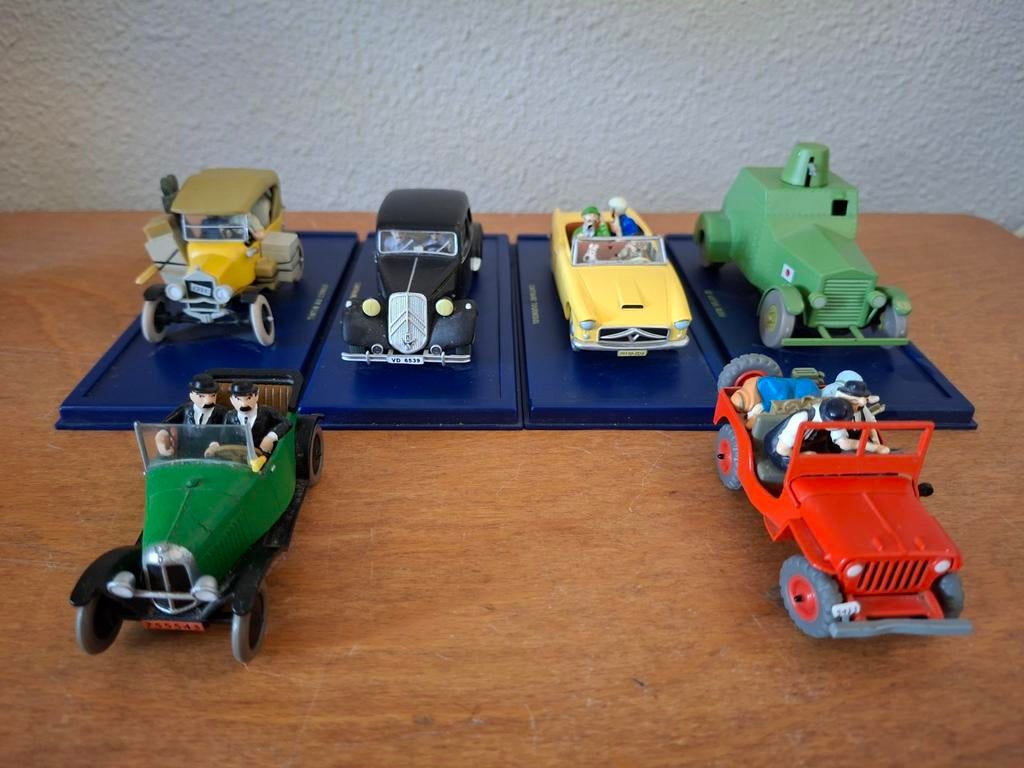 Kuifje modelauto's, Hobby en Vrije tijd, Modelbouw | Auto's en Voertuigen, Gebruikt, Auto, 1:50 of kleiner, Overige merken, Ophalen of Verzenden