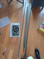 Roede met bevestiging en gordijnspullen, Gebruikt, Overige kleuren, 200 cm of meer, Klassiek