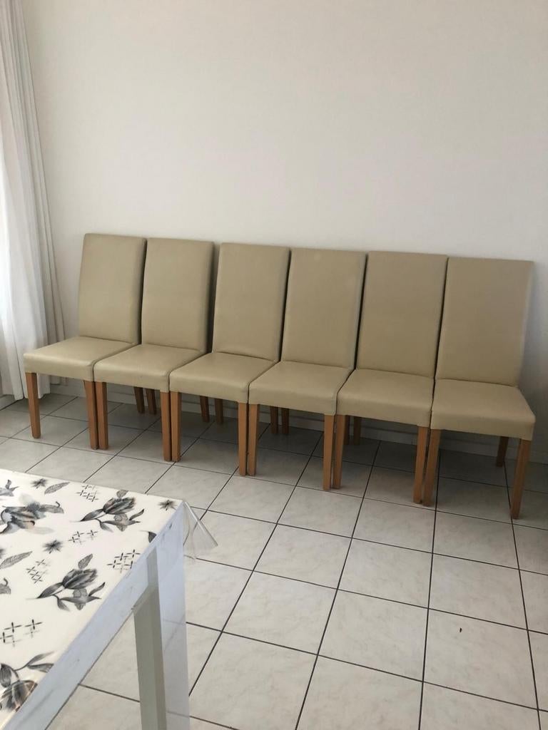 Set van 6 eetkamerstoelen, Ophalen, Overige materialen, Overige kleuren, Zo goed als nieuw