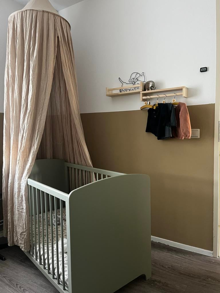Klamboe voor ledikantje - Beige/Zandkleurig, Kinderen en Baby's, Babywiegjes en Ledikanten, Ophalen of Verzenden, Gebruikt, Overige typen