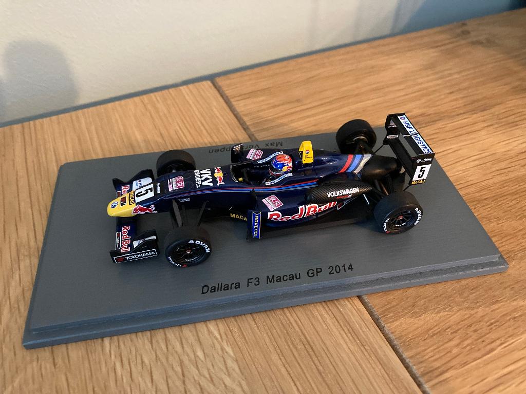 ✅ Max Verstappen 1:43 F3 Dallara Macau 2014 SA105 Spark, Ophalen of Verzenden, Nieuw, Formule 1