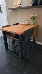 Moderne bartafel met 4 stoelen - Zo goed als nieuw, Ophalen, Zo goed als nieuw