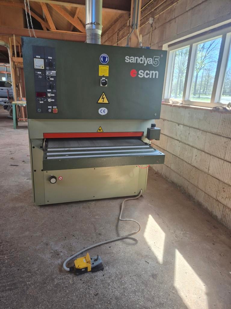 Scm sandya 5 breedbandschuurmachine 1100 mm breed 1 agregaat, Ophalen of Verzenden, 1200 watt of meer, Overige typen