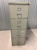 Vintage Archiefkast met 4 Lades en Mappen - Gebruikt, Ophalen, Gebruikt, 100 tot 150 cm, 50 tot 100 cm
