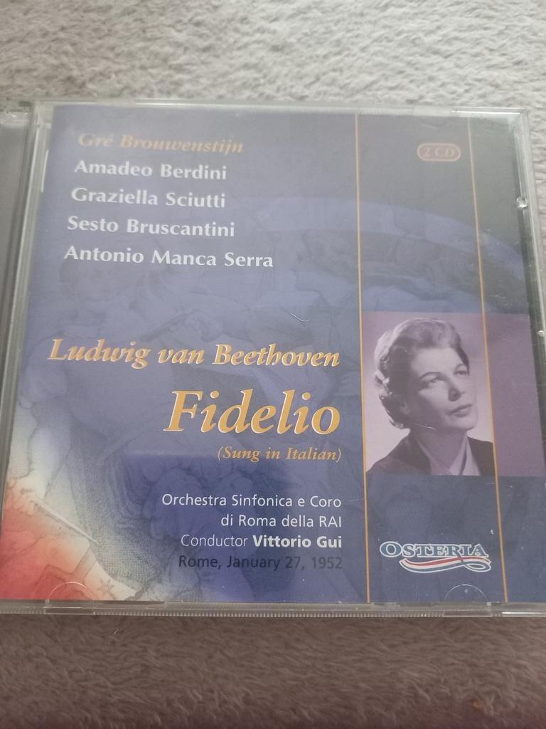 Unieke Beethoven - Fidelio-  Gre Brouwenstijn dubbel CD, Ophalen of Verzenden, Classicisme, Zo goed als nieuw, Opera of Operette