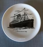 Holland-Amerika lijn 1908 porselein bordje, Ophalen of Verzenden