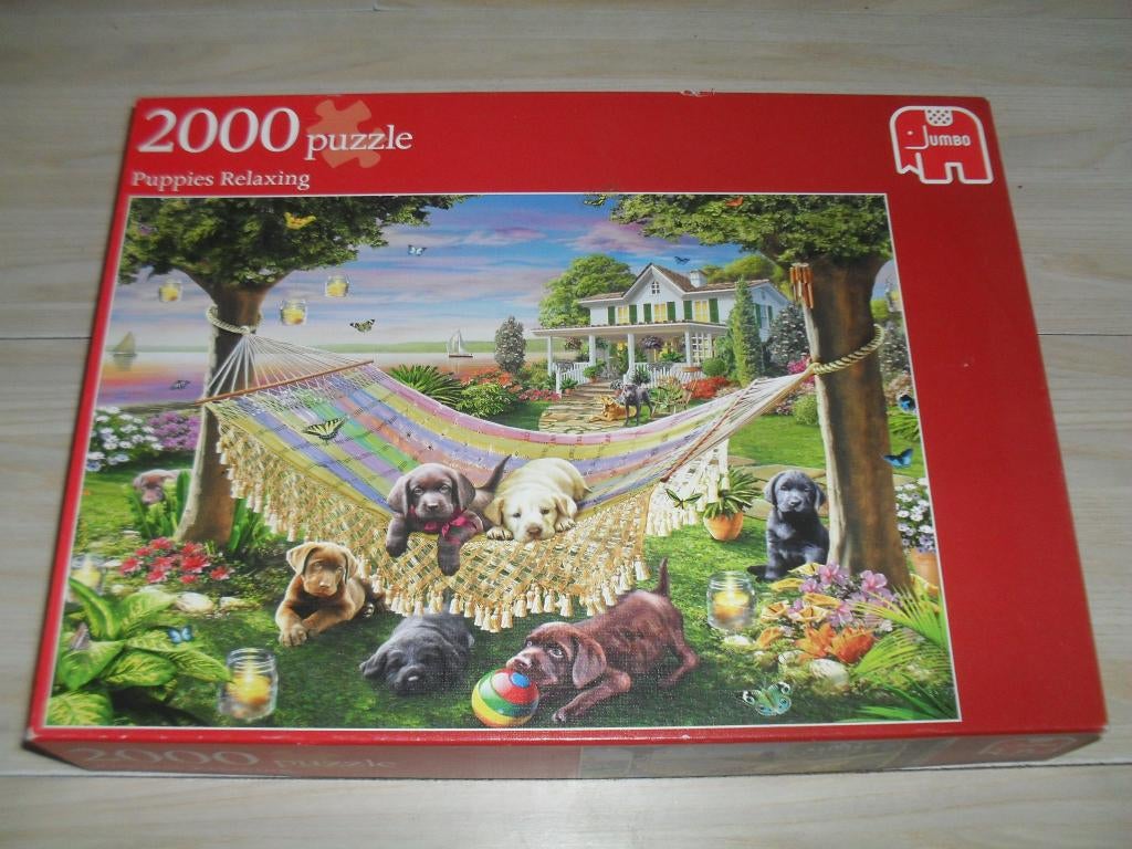 Puppies Relaxing puzzle 2000 stukjes, Ophalen, Meer dan 1500 stukjes, Zo goed als nieuw, Legpuzzel