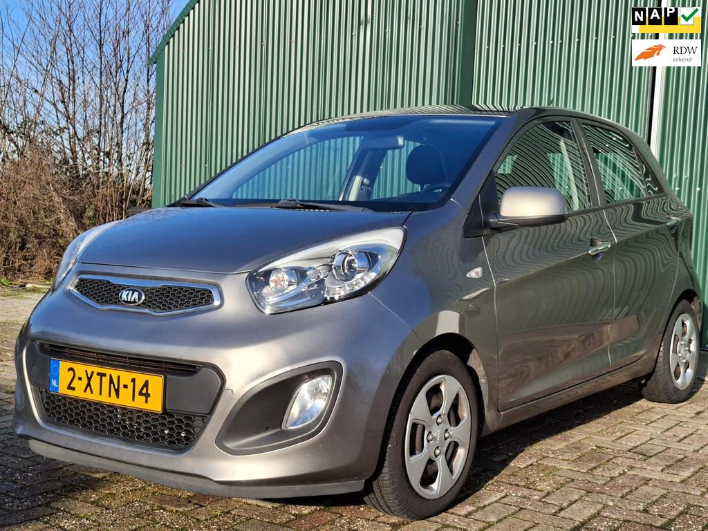 Kia Picanto 1.0 CVVT BusinessLine/Dealer onde/NAVI/Airco/Ele, Auto's, Voorwielaandrijving, Euro 5, Stof, Zwart