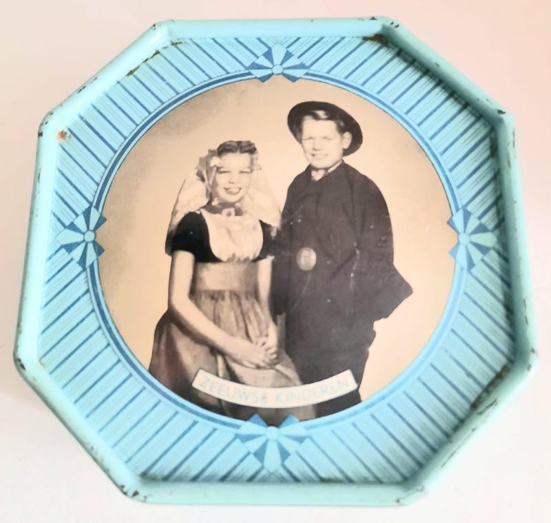 Oud blikje van de Zeeuwse babbelaars, Ophalen of Verzenden, Gebruikt, Koek(jes), Overige merken