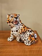 Handgeschilderd Luipaard Uit Italië Vintage Retro, Ophalen of Verzenden, Zo goed als nieuw, Dier