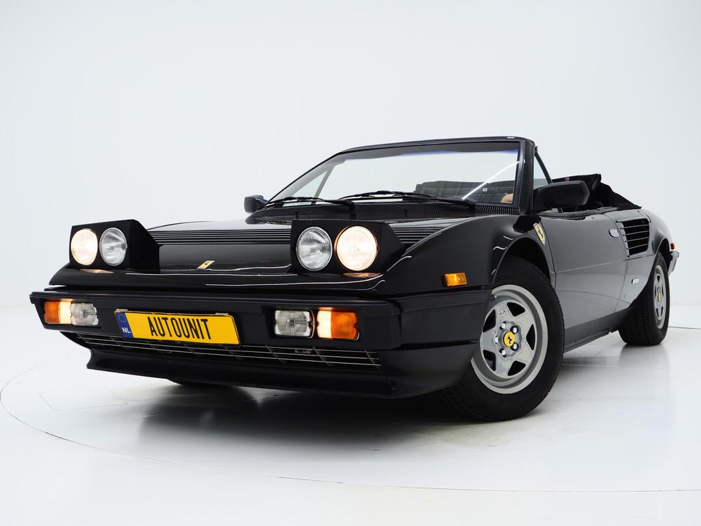 Ferrari Mondial Cabriolet 3.0 Quattrovalvole | 1984 | Leder, Auto's, Achterwielaandrijving, Cabriolet, Zwart, Leder