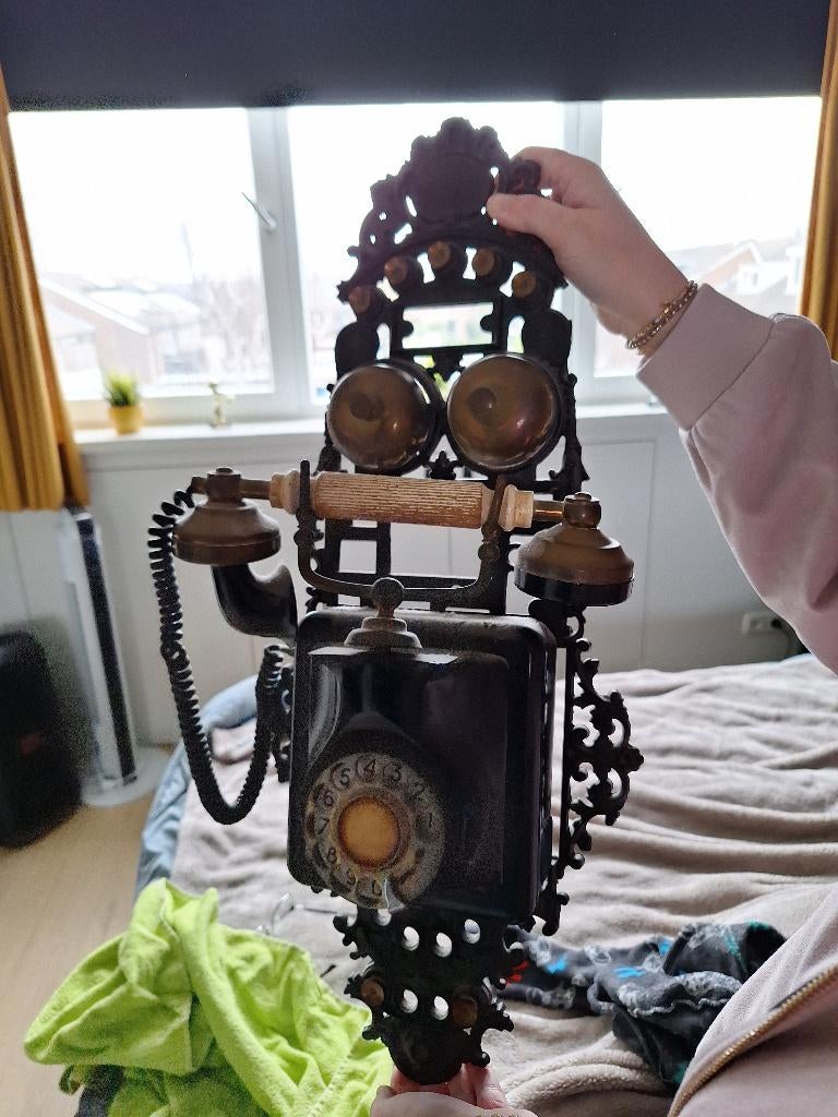 Antieke telefoon, Telecommunicatie, Vaste telefoons | Niet Draadloos, Ophalen, Gebruikt, Met draaischijf