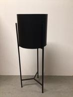 Zwarte plantenbak op standaard, Ophalen, Gebruikt, Minder dan 60 cm, Rond