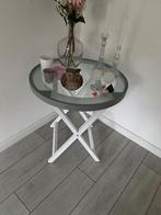 Ronde bijzettafel, Huis en Inrichting, Tafels | Bijzettafels, Ophalen, Rond, Minder dan 55 cm, 45 tot 60 cm