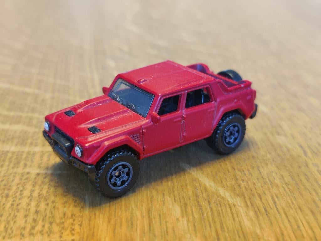 Matchbox Lamborghini LM002 ROOD, Ophalen of Verzenden, Zo goed als nieuw, Auto