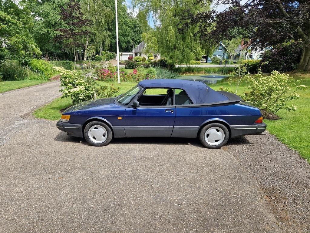 Saab 900 lpt cabrio 1992, Auto's, Voorwielaandrijving, 1280 kg, Metallic lak, 4 cilinders