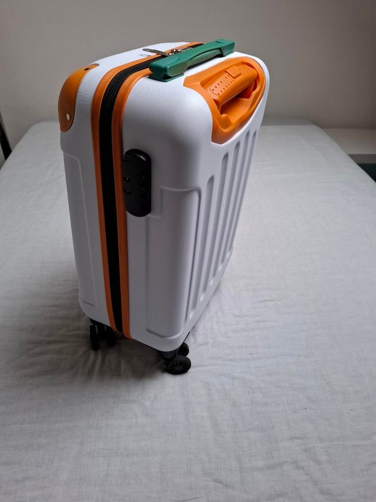 Postcodeloterij koffer - Handbagage formaat, Wieltjes, 50 tot 60 cm, Hard kunststof, Ophalen of Verzenden