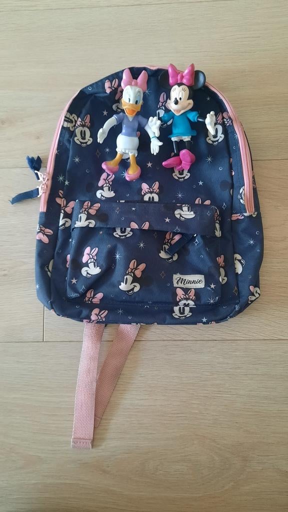 Minnie Mouse rugzak met Katrien en Minnie figuren, Ophalen, Gebruikt