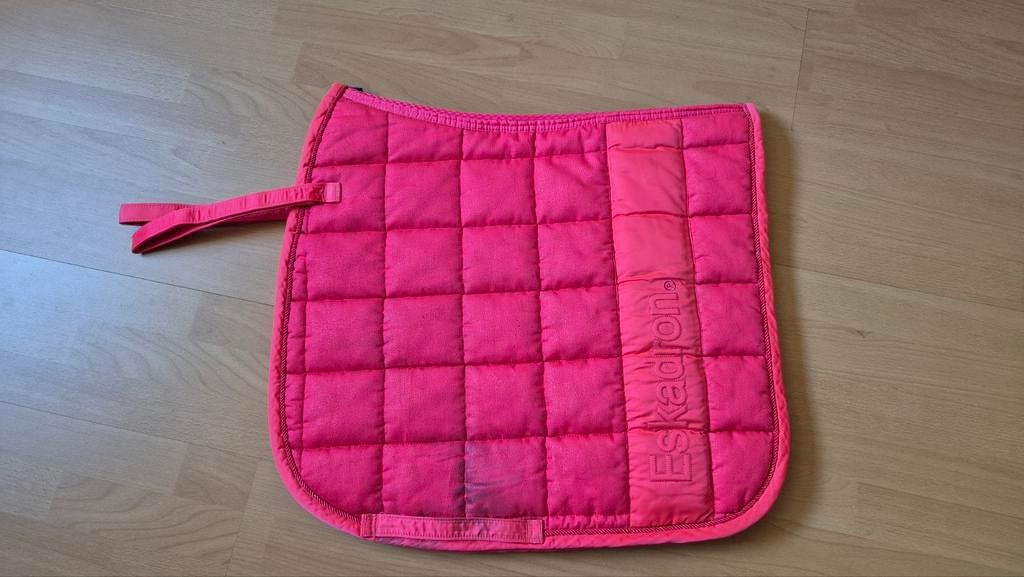 Eskadron neon roze Big square full dressuur, Gebruikt, Dressuurdekje, Eskadron, Roze