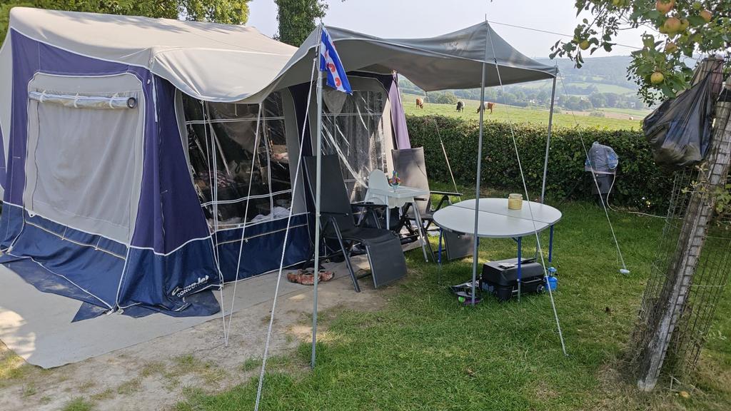 Camplet Concorde vouwwagen, geremd, 4 personen, Ophalen