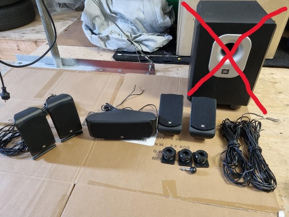 JBL surround speaker set., Audio, Tv en Foto, Luidsprekers, JBL, Ophalen of Verzenden, Zo goed als nieuw, Surroundset zonder subwoofer