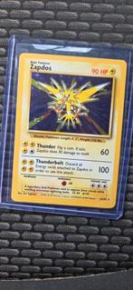 Zapdos Base Set 1st Edition Pokémon Kaart, Ophalen of Verzenden, Zo goed als nieuw, Losse kaart