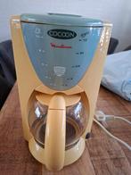 Moulinex Cocoon Koffiezetapparaat – Geel/Blauw, Gebruikt, 10 kopjes of meer, Koffiemachine, Gemalen koffie