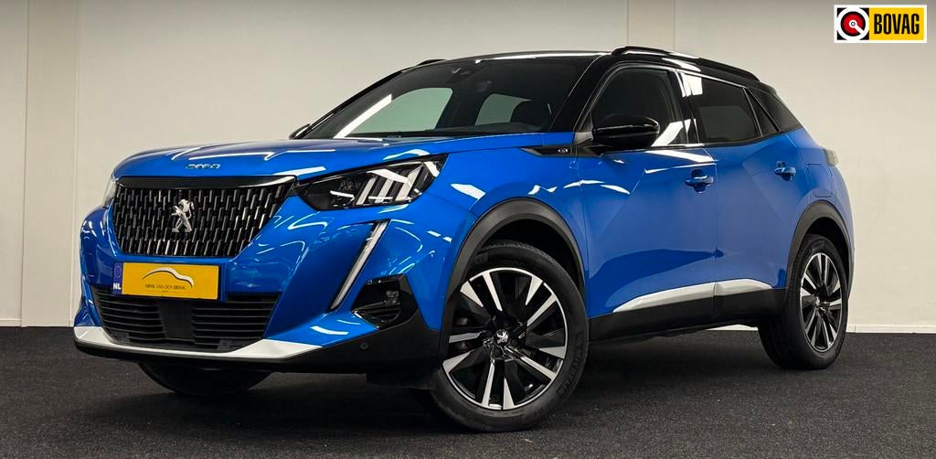 Peugeot 2008 1.2 GT-Line155PK *NweDBriem*DigiDisplay*Adaptiv, Auto's, Gebruikt, Zwart, 1199 cc, Blauw