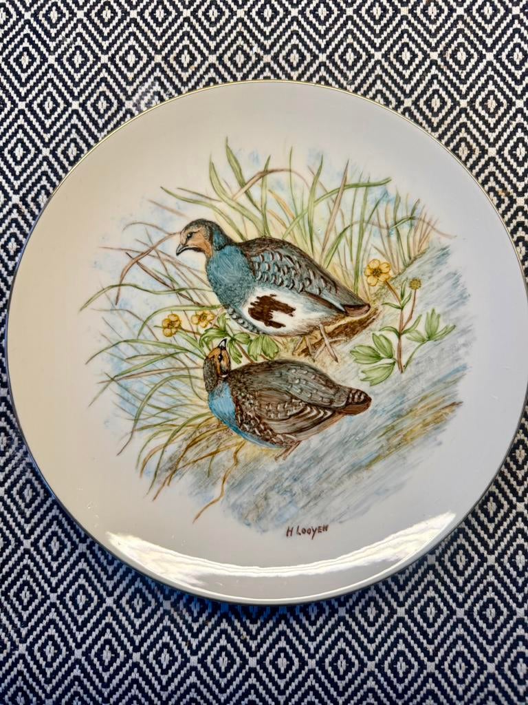 2 Prachtige Porseleinen Borden - H. Looyen (Monopoli Italia), Antiek en Kunst, Ophalen of Verzenden