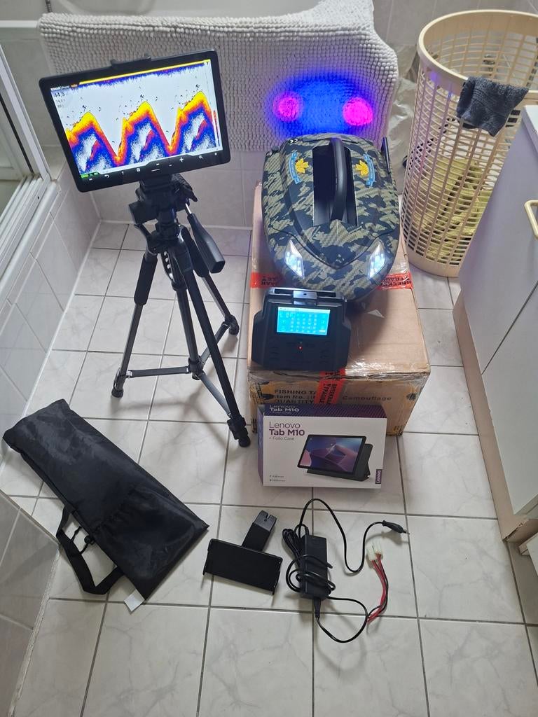 BearCreeks iPilot20 GPS Autopilot visvinder tablet, Ophalen of Verzenden, Zo goed als nieuw, Complete set