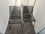 IKEA TOBIAS stoel transparant donkergrijs, Ophalen, Kunststof, Gebruikt, Twee