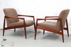 Teak Carl Straub Goldfeder Vintage Fauteuils Design Jaren, Ophalen, Gebruikt, Carl Straub, Onbekend