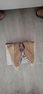 Damesschoenen mt 38 - Beige espadrille sneakers met sleehak, Ophalen of Verzenden, Nieuw, Beige, Espadrilles of Moccasins