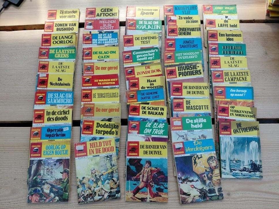 Grote collectie Commando Classics stripboeken, Boeken, Ophalen of Verzenden, Gelezen