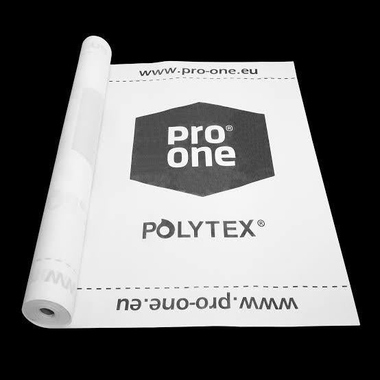 Polytex Dak- en Gevelfolie, Doe-het-zelf en Verbouw, Isolatie en Afdichting, Overige materialen, Nieuw, 15 m² of meer, Ophalen