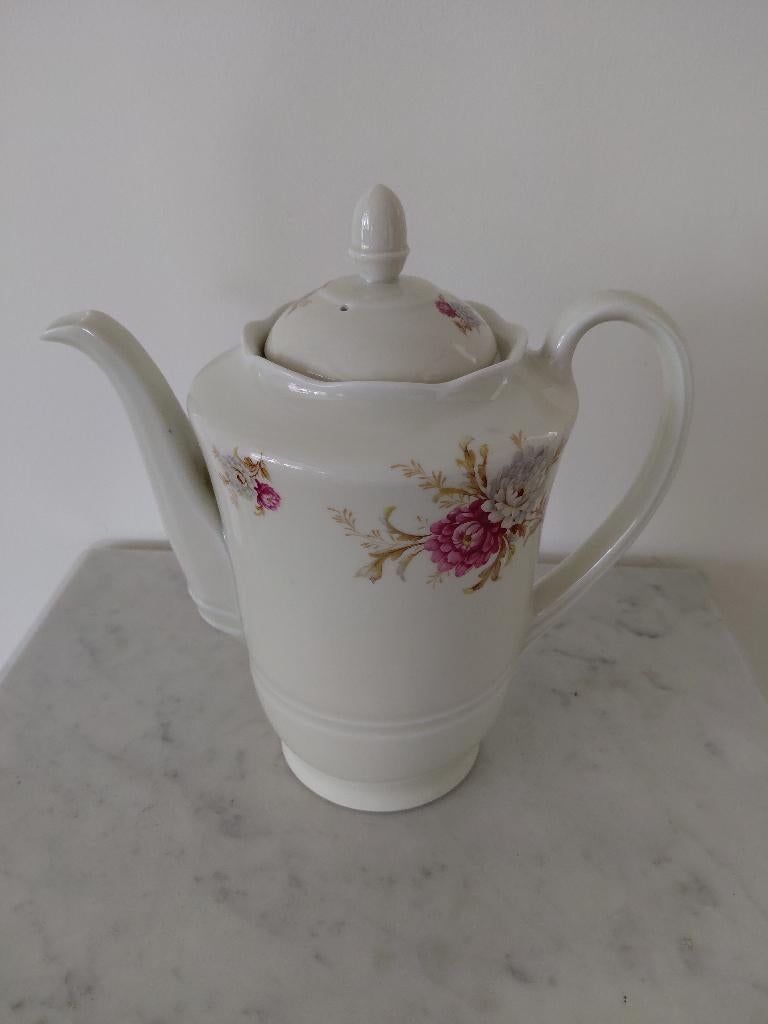 Mosa Maastricht koffiepot met bloemmotief, Ophalen of Verzenden