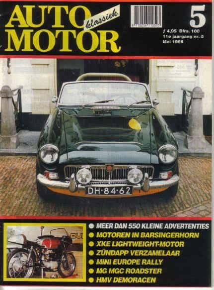AMK 5 1995 : MG MGC - Zundapp - HMV - Jaguar 3.8 - Mini, Ophalen of Verzenden, Gelezen, Algemeen