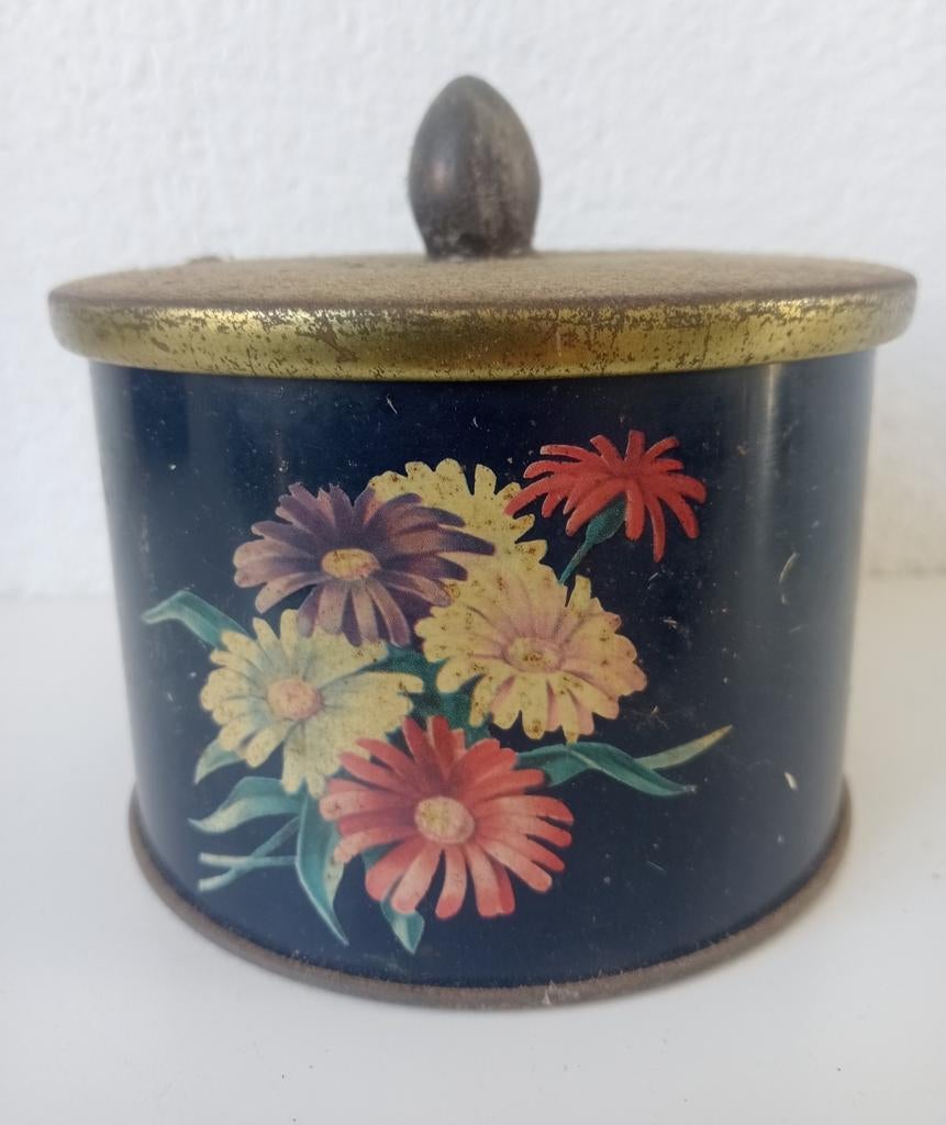 Mooi vintage Cote d'Or blikje met bloemen, Verzamelen, Blikken, Ophalen of Verzenden, Gebruikt, Overige