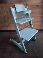 Stokke Trip Trap Tripp Trapp kinderstoel Aqua Blue, Ophalen, Gebruikt, Meegroeistoel, Gordel(s)