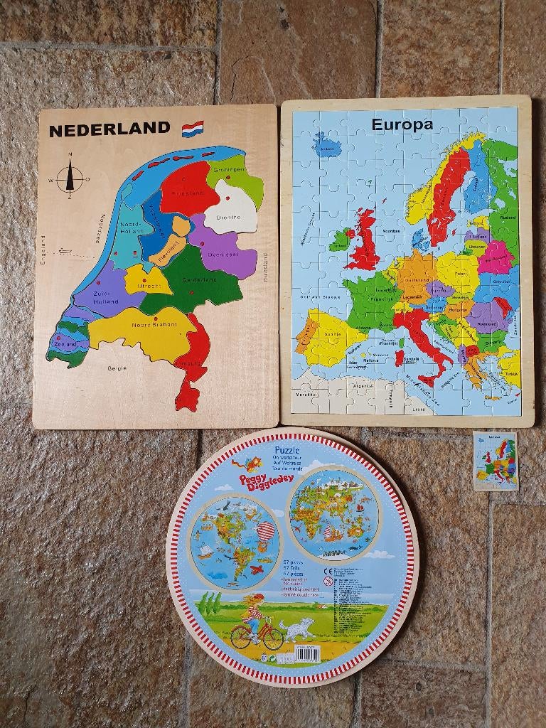 Houten puzzels, per stuk te koop. Opsturen of opha-, Ophalen of Verzenden, Meer dan 50 stukjes, Zo goed als nieuw, 2 tot 4 jaar