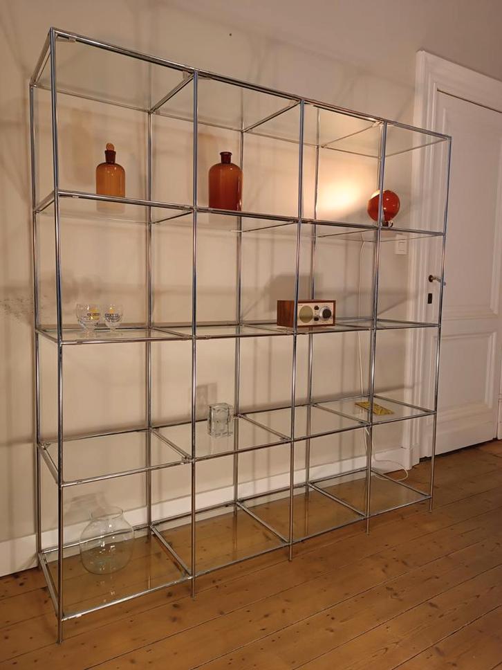 Vintage vitrinekast Abstracta Poul Cadovius, Huis en Inrichting, Kasten | Vitrinekasten, Gebruikt, 150 tot 200 cm, 150 tot 200 cm