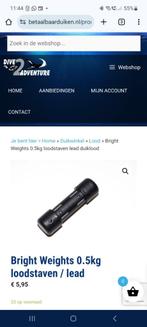 Duiklood  bright weights, Watersport en Boten, Duiken, Ophalen, Zo goed als nieuw, Lood of Loodgordel
