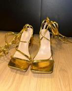 Gouden Hakken - Maat 37, Ophalen of Verzenden, Zo goed als nieuw, Geel, Schoenen met hoge hakken