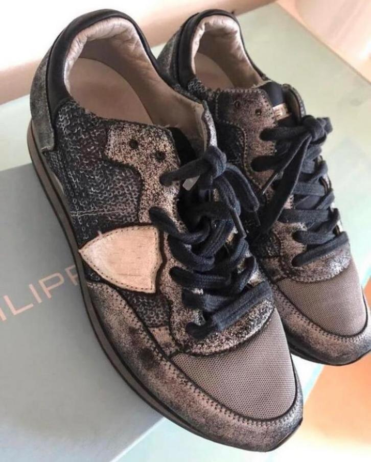 PHILIPPE MODEL sneakers zwart, grijs & zilver maat 39, Kleding | Dames, Schoenen, Nieuw, Sneakers of Gympen, Grijs, Ophalen of Verzenden