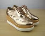 Gave brons metallic veterschoenen met plateau mt 37 ZGAN, Overige kleuren, Ophalen of Verzenden, Zo goed als nieuw, Schoenen met hoge hakken