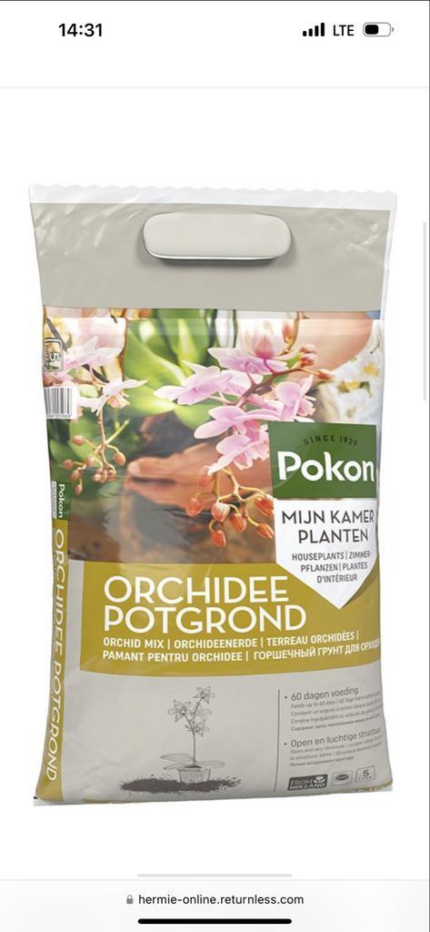 Pokon Orchidee Potgrond 5L, Tuin en Terras, Aarde en Mest, Potgrond, Ophalen of Verzenden