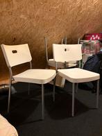4x IKEA Herman stoelen, Ophalen, Kunststof, Gebruikt, Wit