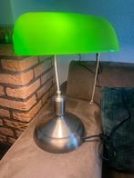 Orginele vintage bankiers bureau lamp  (IZGS), Vintage, Ophalen of Verzenden, Zo goed als nieuw, Metaal
