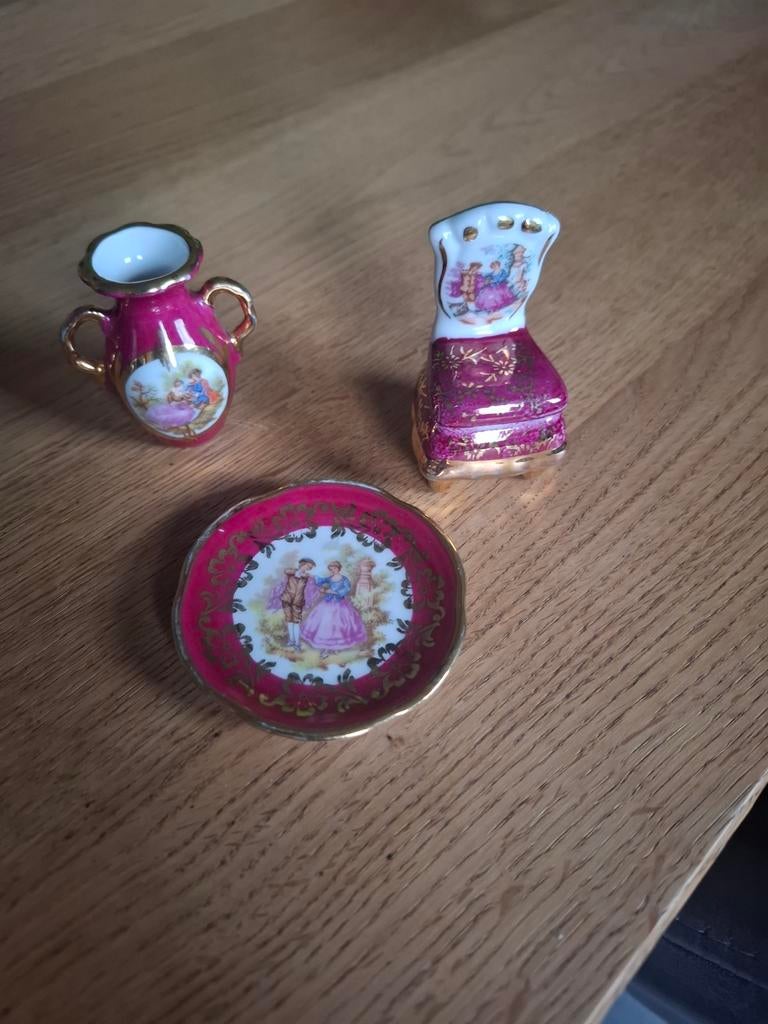 Miniatuur Limoges Servies Frankrijk, Ophalen of Verzenden