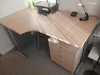 Hoekbureau Ahorn met Rolcontainer, Ophalen, Gebruikt, Bureau